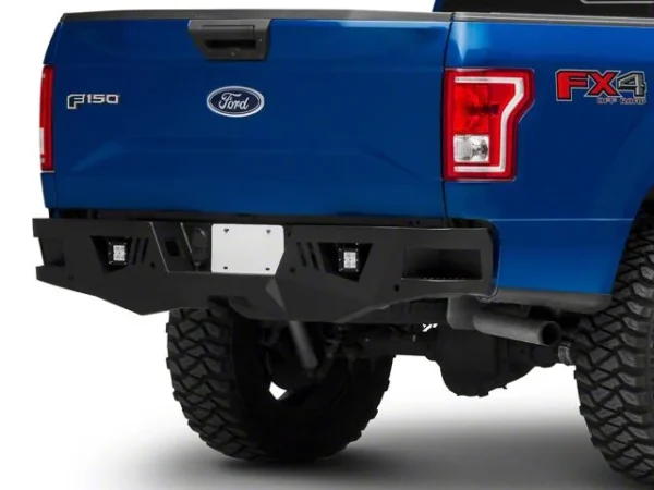 Barricade Extreme HD Rear Bumper with LED Fog Lights for Factory Hitches